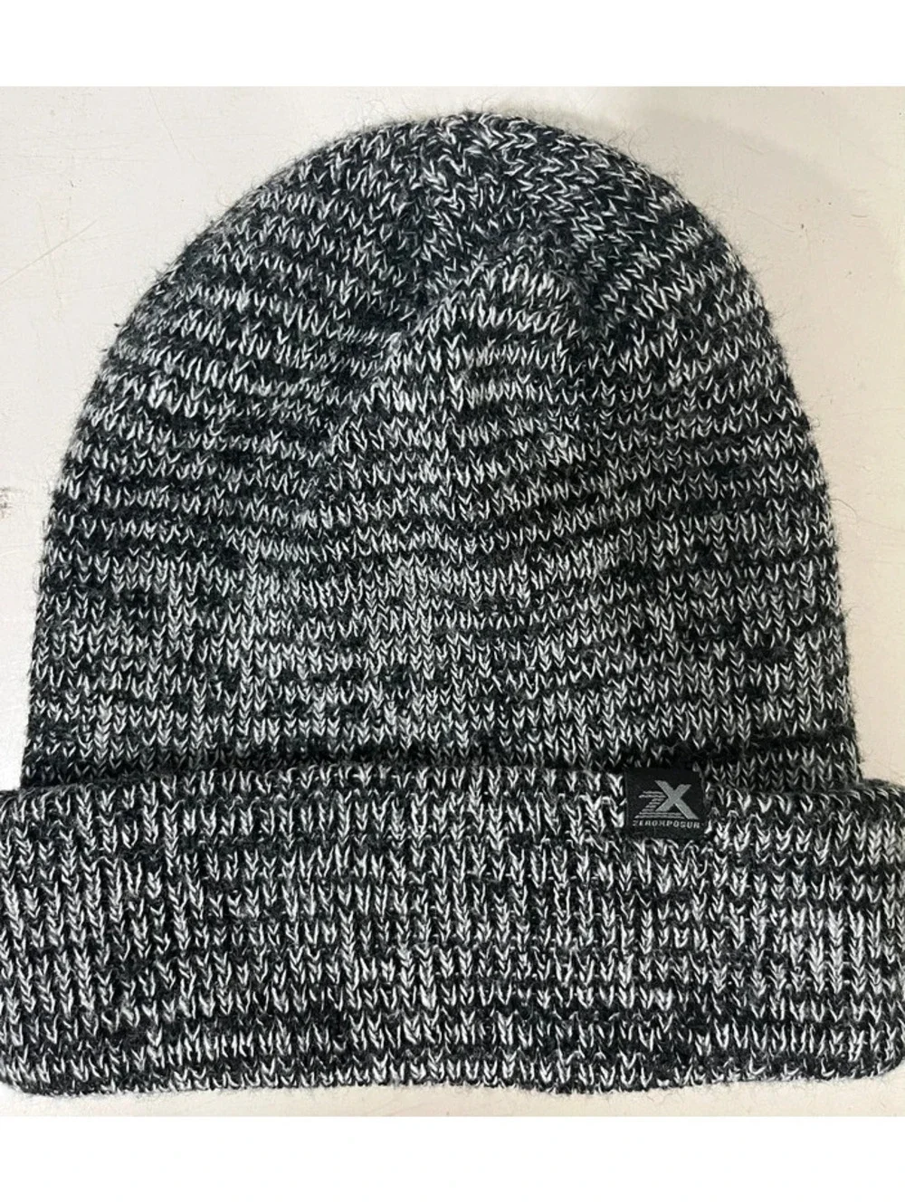 Zeroxposur dark grey knitted beanie warm hat